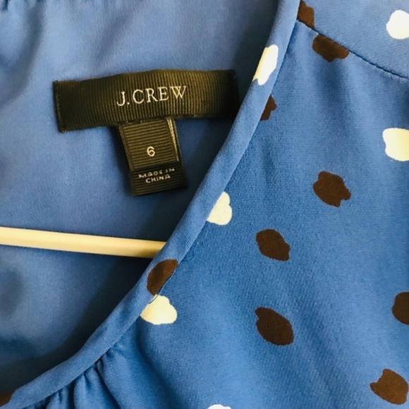 J. Crew 100% Silk Cap Sleeves Abstract Print Dress - Picture 4 of 7